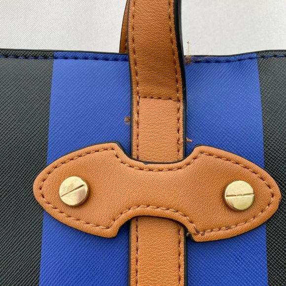 🌷  Neiman Marcus Tote Bag Blue Black colorblock - Picture 12 of 12
